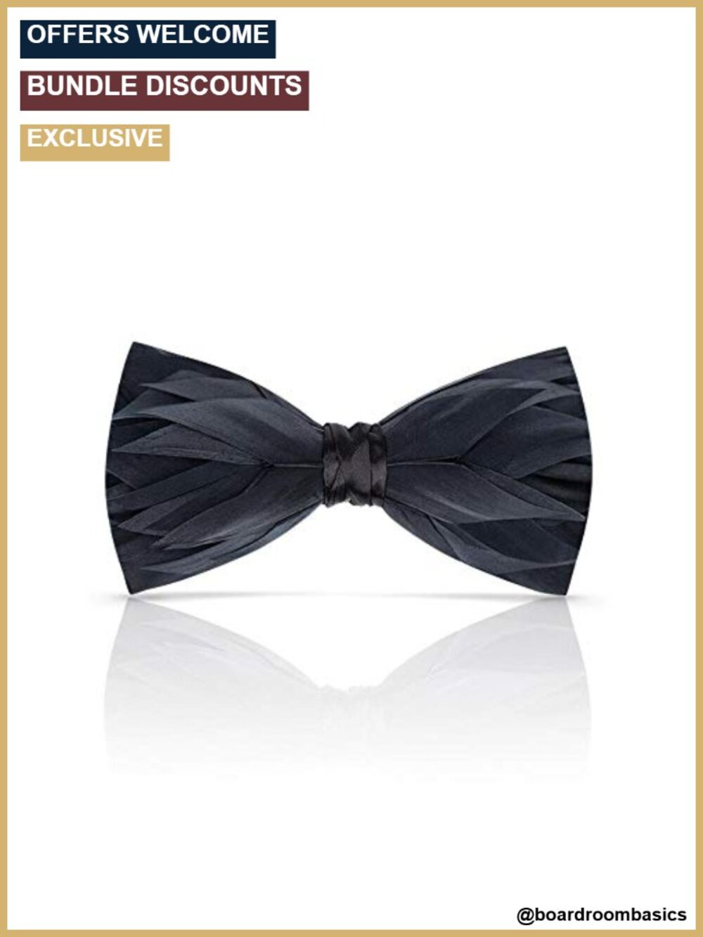 Feather Pre-Tied Bow Tie Handmade Men's Tuxedo Wedding